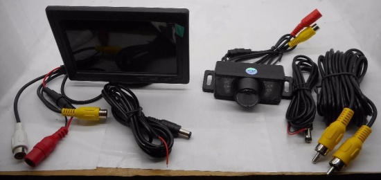 Monitoring Monitor LCD Kamerka HD zestaw kamera cofania podglad